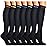 Double Couple 7 Pairs Copper Compression Socks for Men Women 20-30 mmHg Knee High Stockings