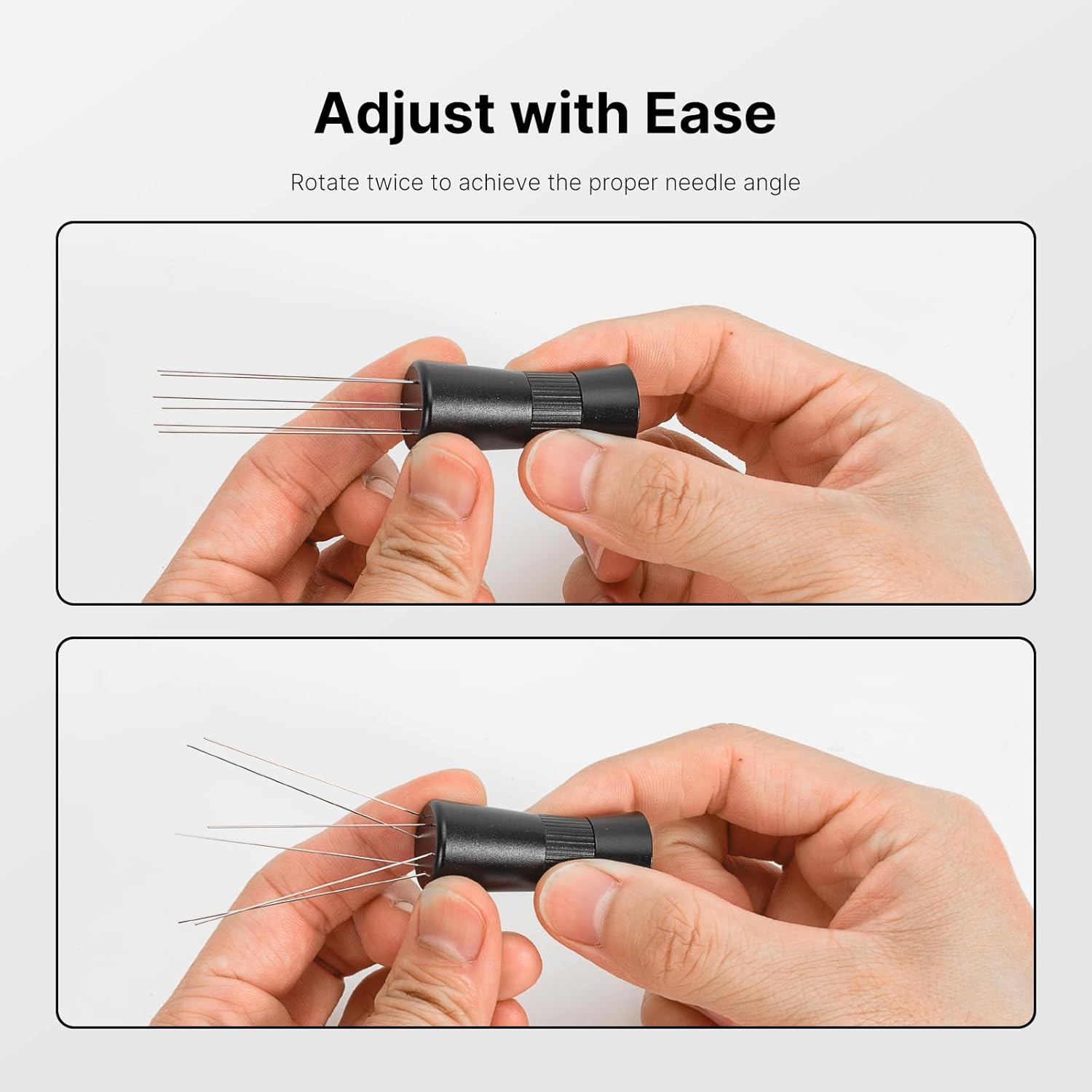 Espresso Machine 20 Bar,Touch Screen Espresso Maker with Steam Milk Frother & WDT Tool Espresso Needle Distributor with Magnetic Stand Adjustable Distribution Tool with Extra 6 Replacement Needles