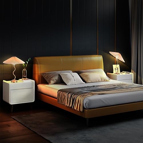 Miniatura 8 de Lámpara de mesa pequeña plisada dorada, lámpara de mesa moderna de latón para dormitorio, mini forma de lámpara plisada, lámpara de mesa MCM