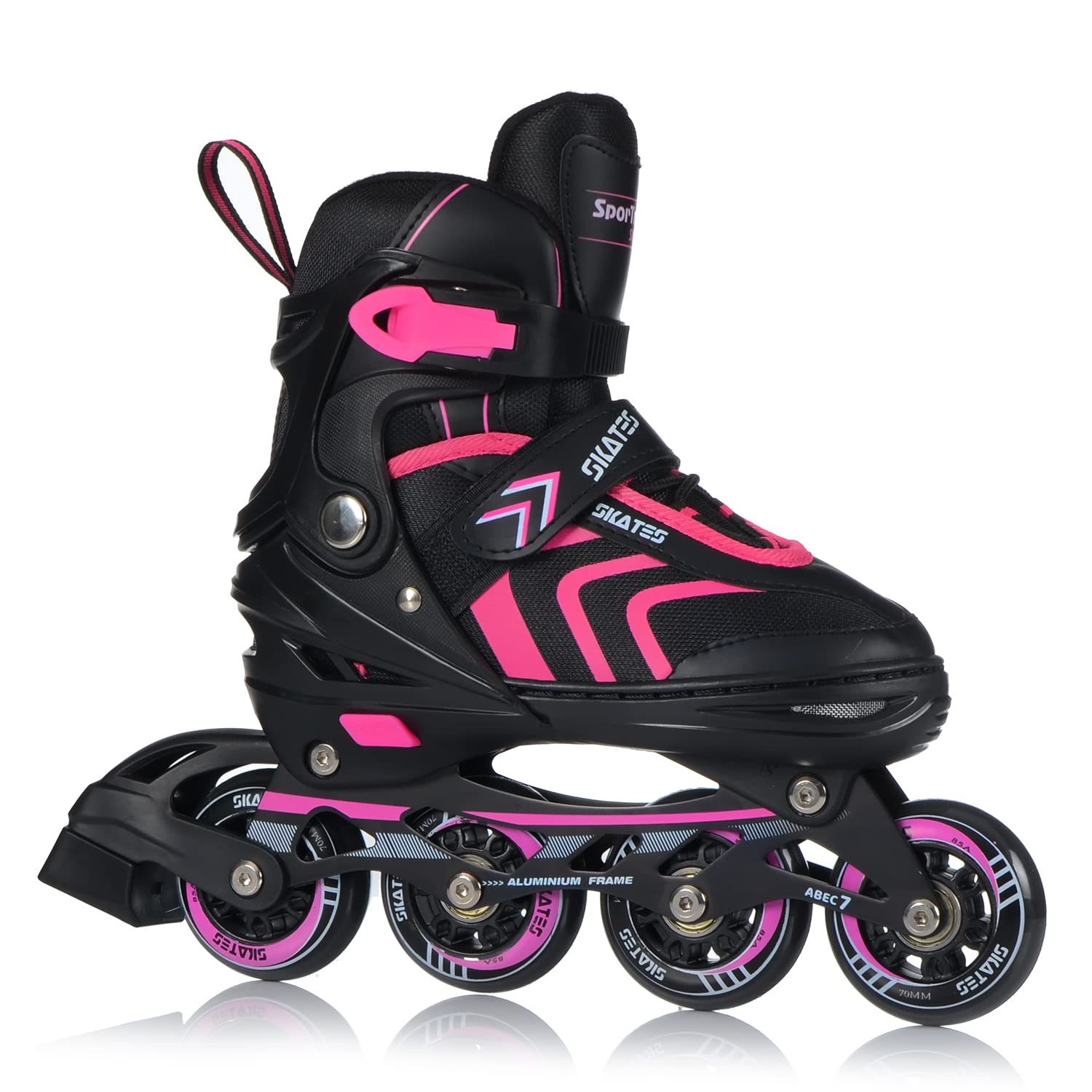 Pattini in linea 4 in 1, pattini in linea regolabili, per bambini e adulti, cuscinetti ABEC7, taglie 29-43