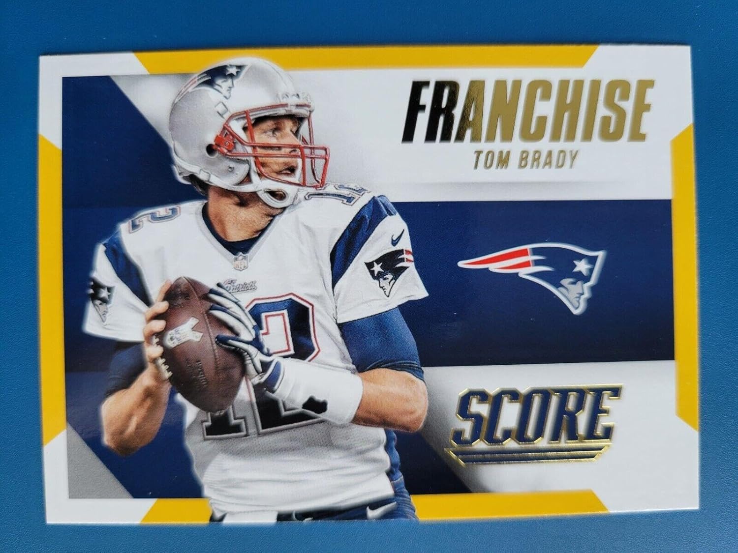 Tom Brady 2015 PANINI SCORE "FRANCHISE" #1 NEW ENGLAND PATRIOTS! - Football Cards