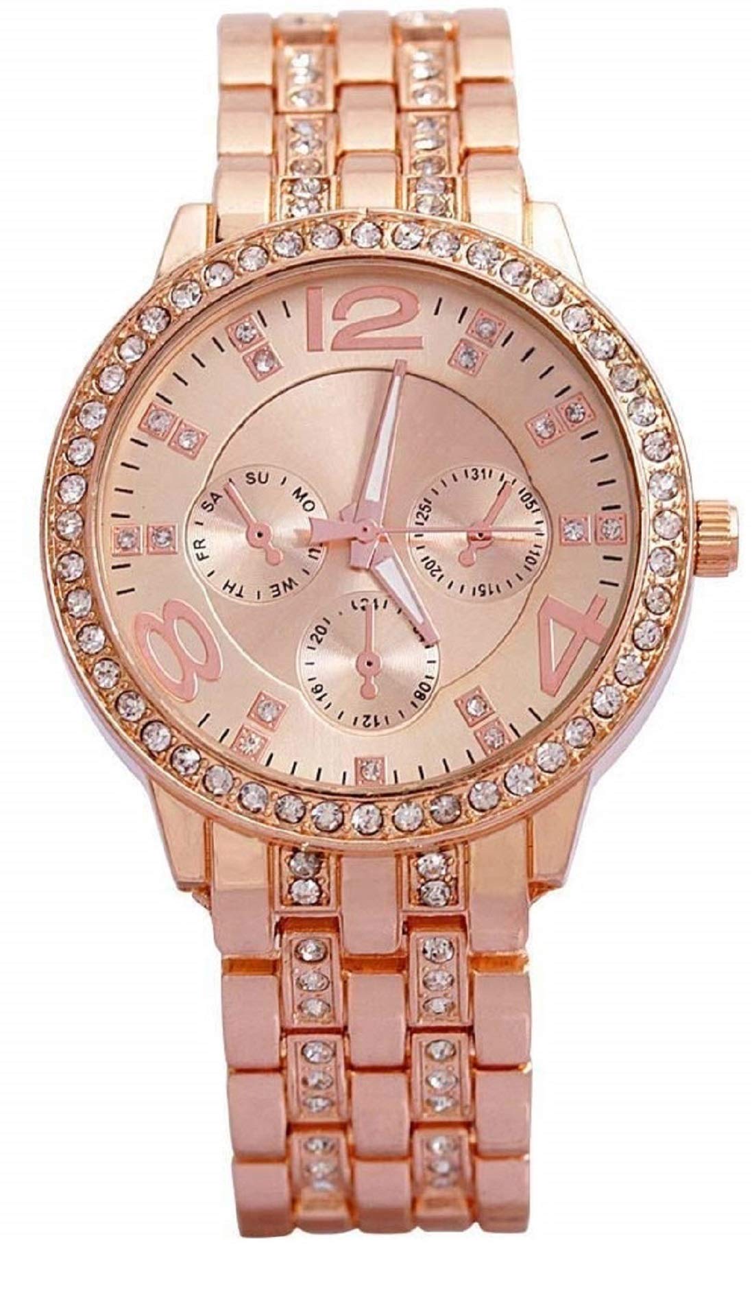 ZUPERIA Diamond Studded Analogue Watch for Girls & Women (B08DK52TVL) Amazon Price History, Amazon Price Tracker