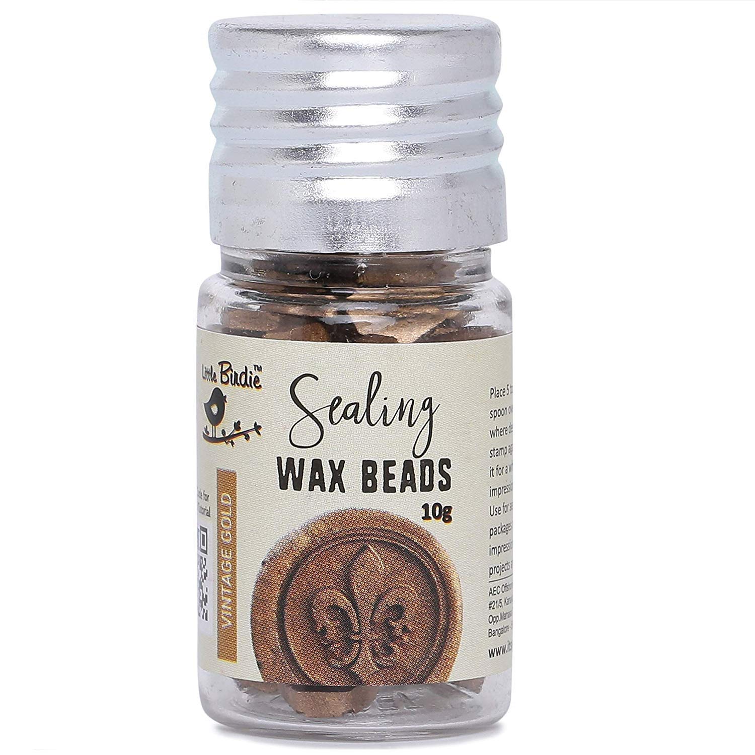 Itsy Bitsy- Sealing Wax Beads - Vintage Gold, 10g, 1 Bottle-image-47