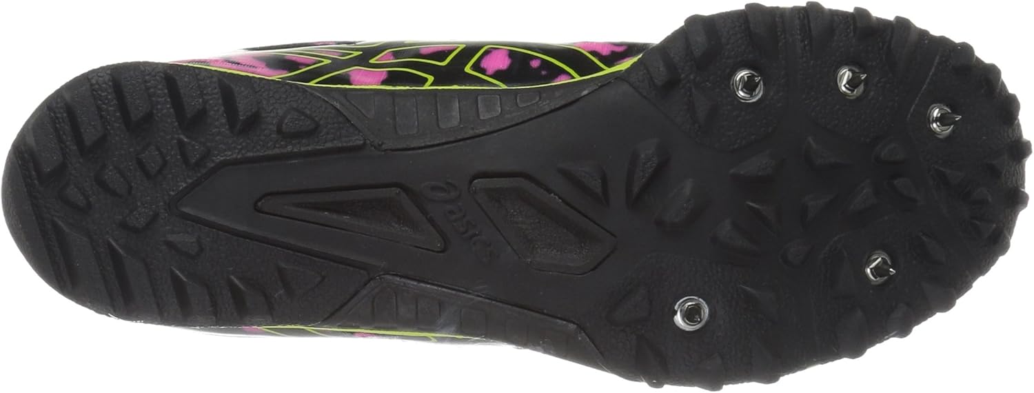 ASICS Women's Cross Freak 2 Cross Country Shoes 10 Hot Pink/Black/Neon Lime