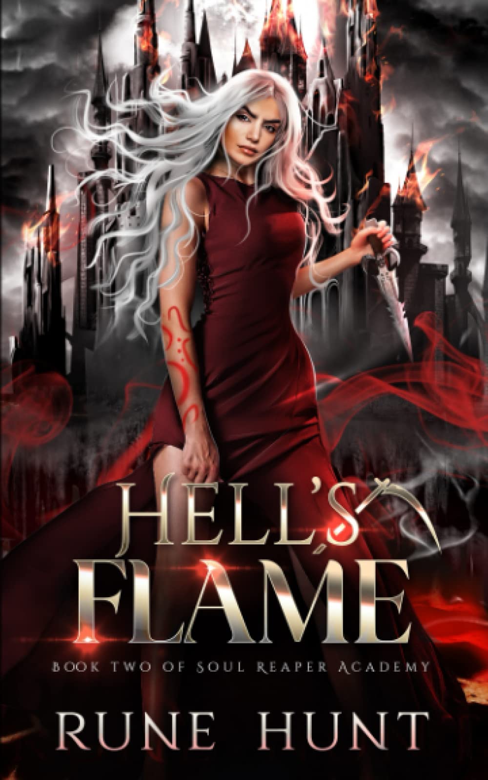 Hell's Flame: A Reverse Harem Hellhound Shifter Romance (Soul Reaper Academy)
