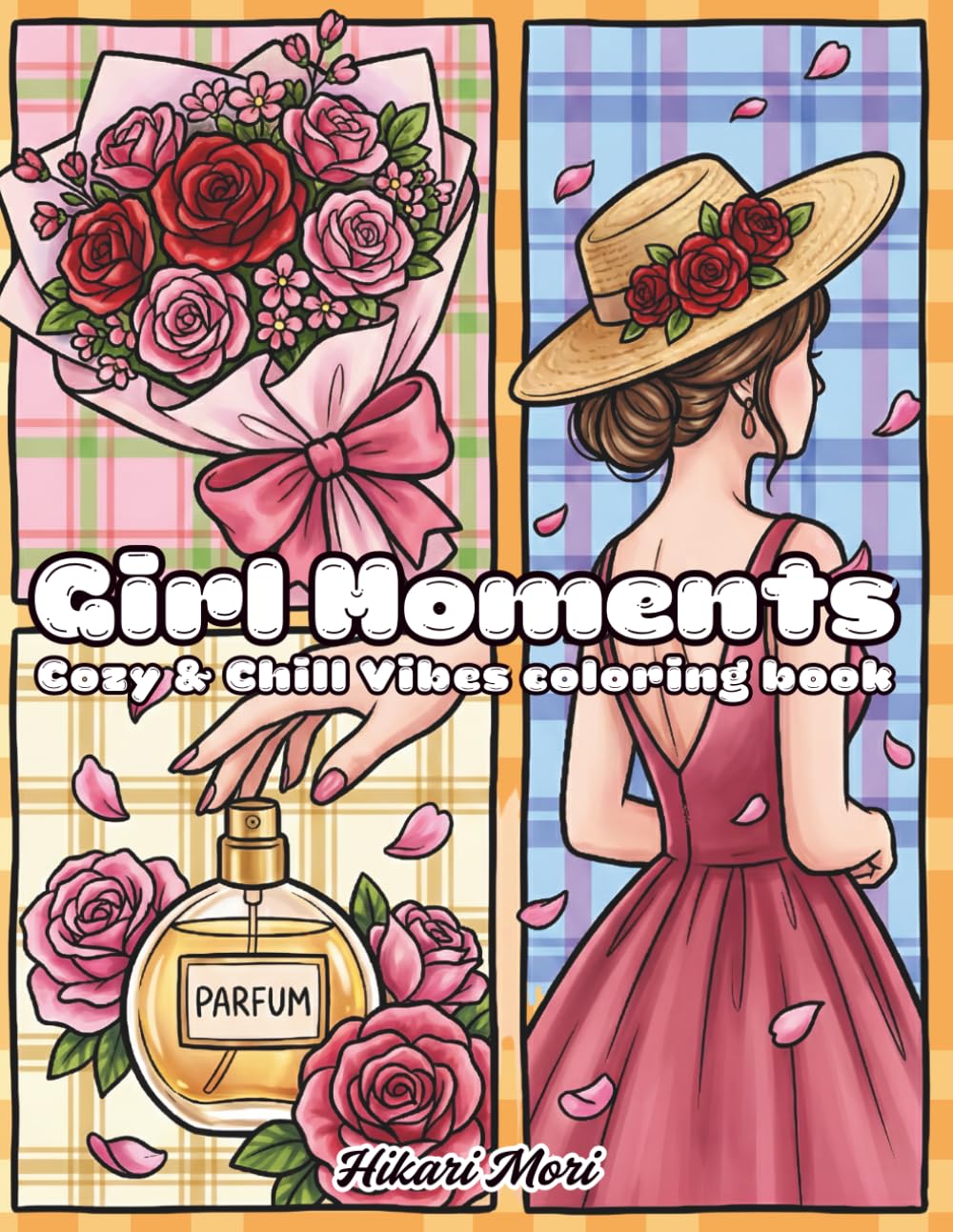 Girl Moments Cozy & Chill Vibes Coloring Book: An Aesthetic Lifestyle Journey with Bold & Easy Line Art for Stress Relief, Self-Care Scenes, and ... Teens and Adults (36 Unique Illustrations)