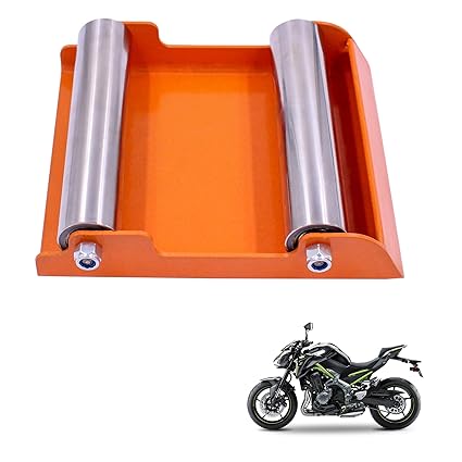 Asryd Portable Wheel Roller for Bike Tyre, Chain Cleaning & Lubricating 160Kg Weight Capacity for Kawasaki Z900 (Pack of 1Pcs)