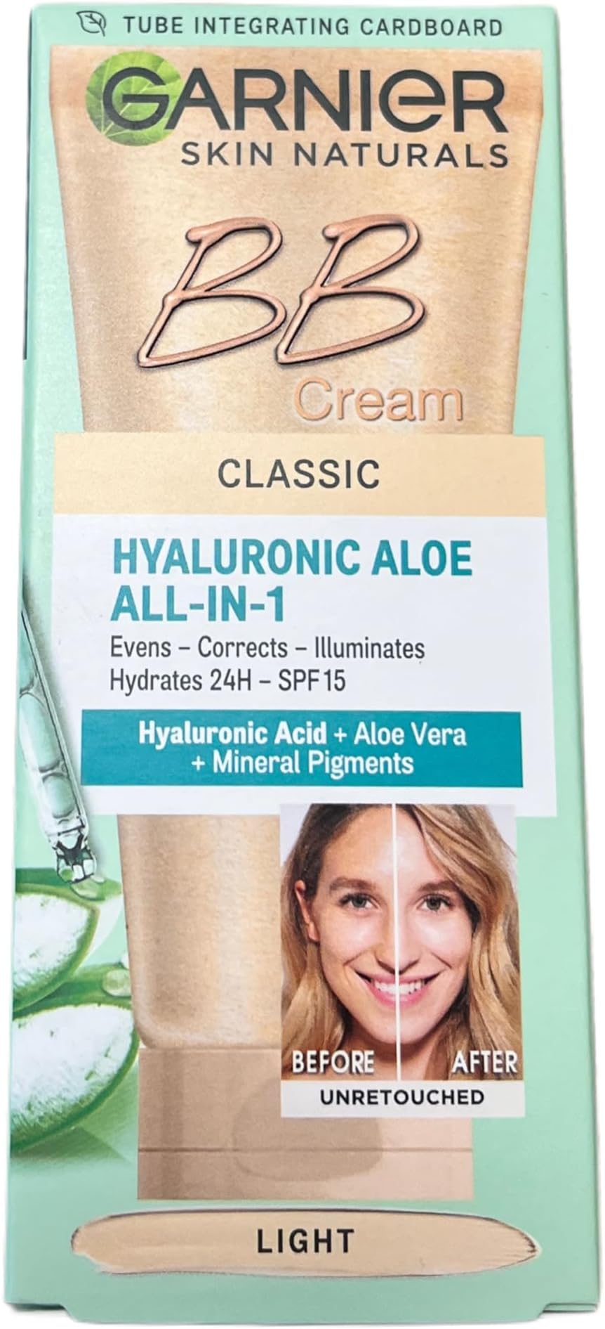 Skin Naturals Classic Hyaluronic Aloe All-in-1 BB Light Cream, 50ml