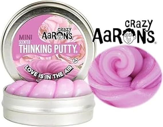 Crazy Aaron's Mini Scented Putty Collection 3 Pack – Love is in The Air, Ukulele & Starfish – Stretchable Fidget Putty Set for Kids and Adults