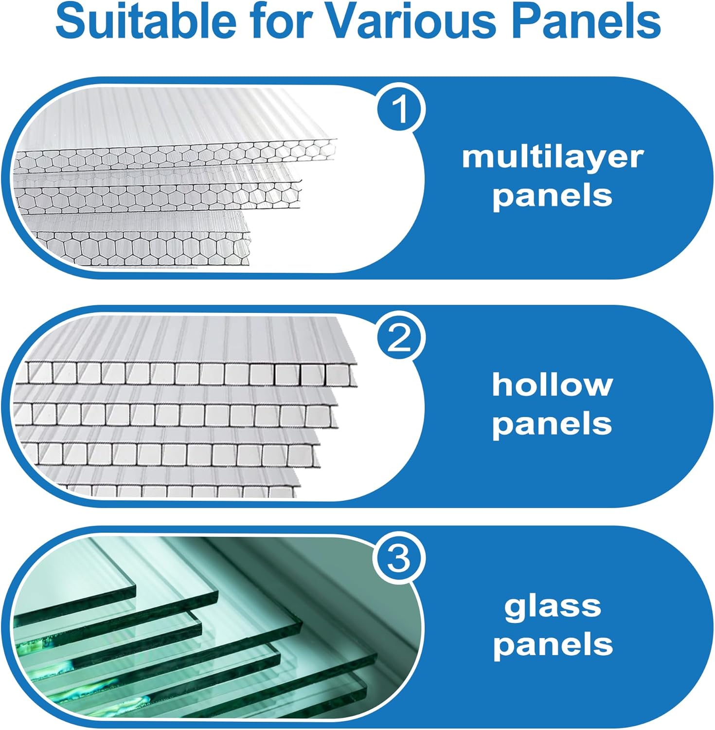 200PCS Greenhouse Glazing Clips Stainless Steel Long 95mm/3.74IN W Type Clips for Greenhouse Panels Fixation