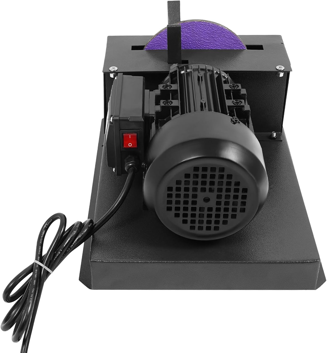 Lawn Mower Blade Sharpener, 750W Electric Lawn Mower Blade Grinder Mower Blade Balancer with 2 Sandpapers, Heavy Duty Bench Mower Sharpening Machine for Many Types of Mower Blade, 1700 RPM