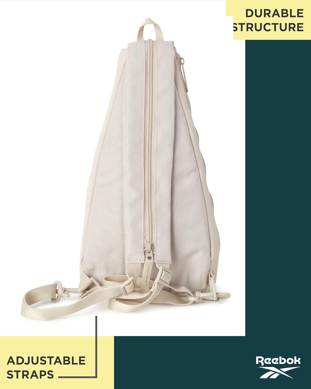 Reebok Unisex Crossbody Sling Bags – Compact Convertible Strap Cross Body Bag Travel Sling Bag - Gym & Travel Essential, Size One Size, Maeves Stucco - Image 5