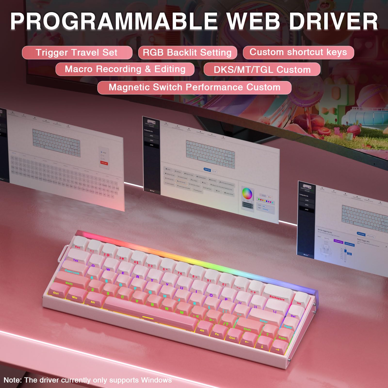 Amazon.co.jp: AULA HERO 68 HE 60%有線ゲーミングキーボード ホール