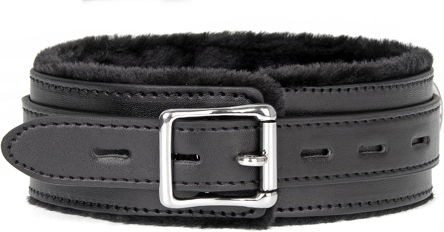 Leather Choker Collar Necklace Adjustable Size for Women/Men Pink Black Purple Red