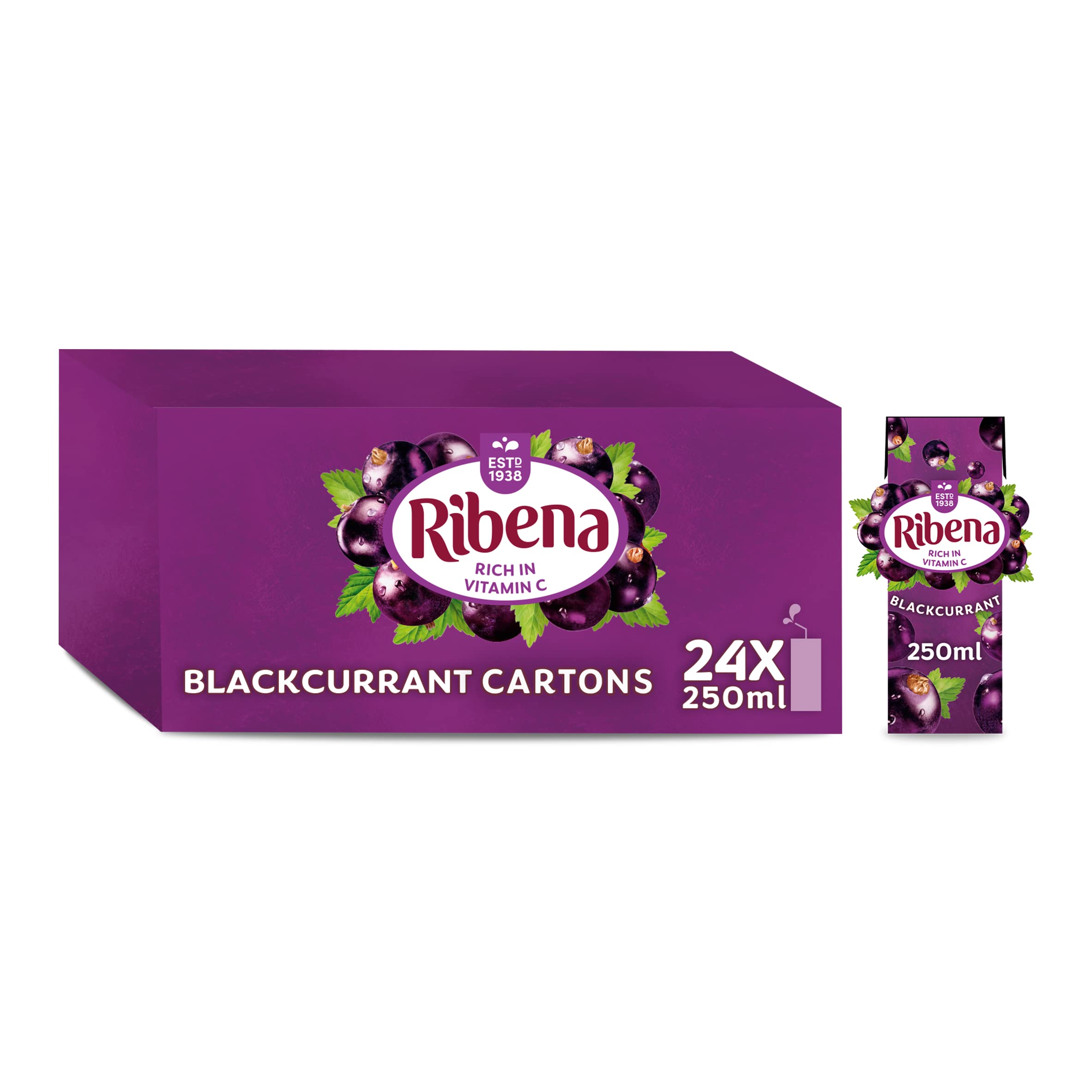 Buy Ribena Original Blackcurrant Flavour Natural Fruit Juice 250ml