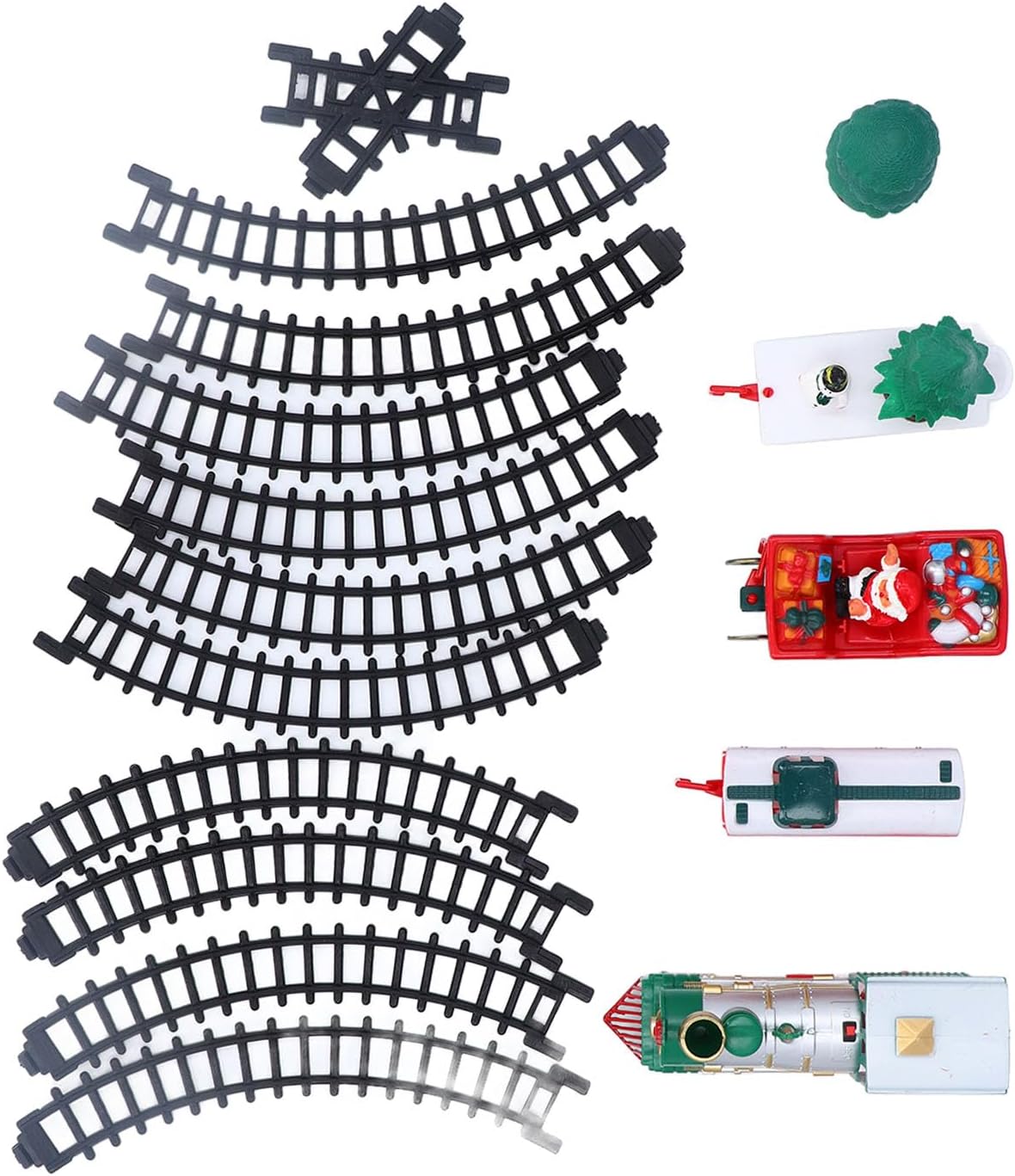 Kikumi [Electric Train Track Toy Christmas Theme Exquisite Workmanship Safe Educational Car Track Toys for Kids