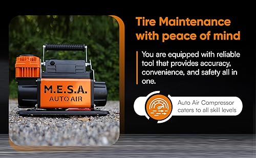 Miniatura 3 de EZ FLATE M.E.S.A. COMPRESOR DE AIRE DE CILINDRO ÚNICO PORTÁTIL 5.65 CFM 12V  MANGUERA DE AIRE  OFFROAD  RESISTENTE (M.E.S.A.)