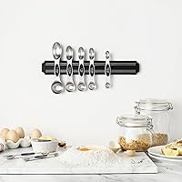 Vista 8 de Spring Chef Juego de cucharas medidoras magnéticas de acero inoxidable con imanes N45 fuertes, accesorios de cocina de metal resistente para hornear