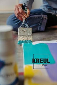 KREUL 17017 - Triton Acrylic Liquid Weiß 750 ml Hochwertige Künstler-Acrylfarbe in Studienqualität mit leicht fließendem Charakter tiefmatt auftrocknend