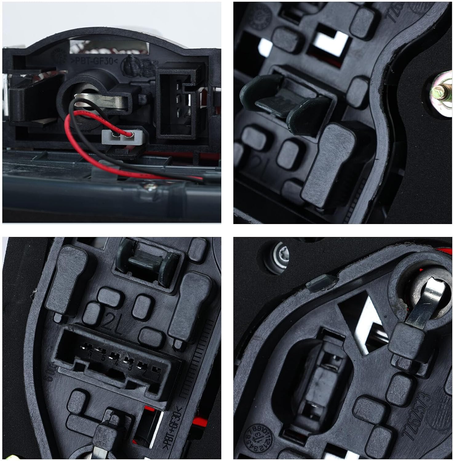 Set 4PCS Outer Inner Tail Light Assembly Compatible With BMW X5 E70 2007-2013 Rear Brake Stop Lamp Left & Right Side