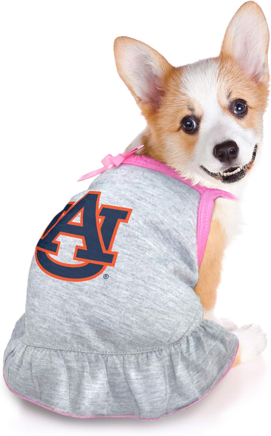 Littlearth unisex-adult NCAA Auburn Tigers Pet Dress with Team Logo, Grey, Small
