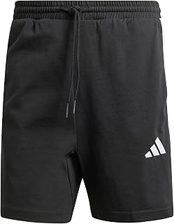 اديداس شورت اسنشيال للرجال بثلاثة خطوط من قماش الجيرسيه الفردي مقاس 7 انش