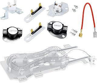 Upgrade WP8544771 8544771 Dryer Heating Element fit for Whirlpool-Duet-Cabrio-Maytag-Bravos-XL-Kenmore-Elite-Oasis HE2 HE3 HE4 HE5 Dryer Parts Repair Kit with 8544771 279816 279973 3392519 LUXRILIX