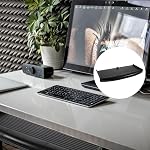 INOOMP Desk Keyboard Tray and Pp Material Slide-Out Mount with Ergonomic Tilt Angle for Home