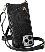 Vista 1 de KIQUE Funda cruzada para teléfono y cartera - para iPhone 11 11 Pro 11 Pro Max XR 1212 Pro 12 Pro Max (negro, iPhone 11 Pro)