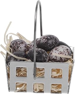 SECFOU 1 Conjunto De Em Miniatura Mini Casa De Bonecas Em Miniatura Casa De Bonecas Bebida Enfeite Em Miniatura Vitrine Micro Paisagem Casa De Bonecas De Ovos Decoração De Cesta De