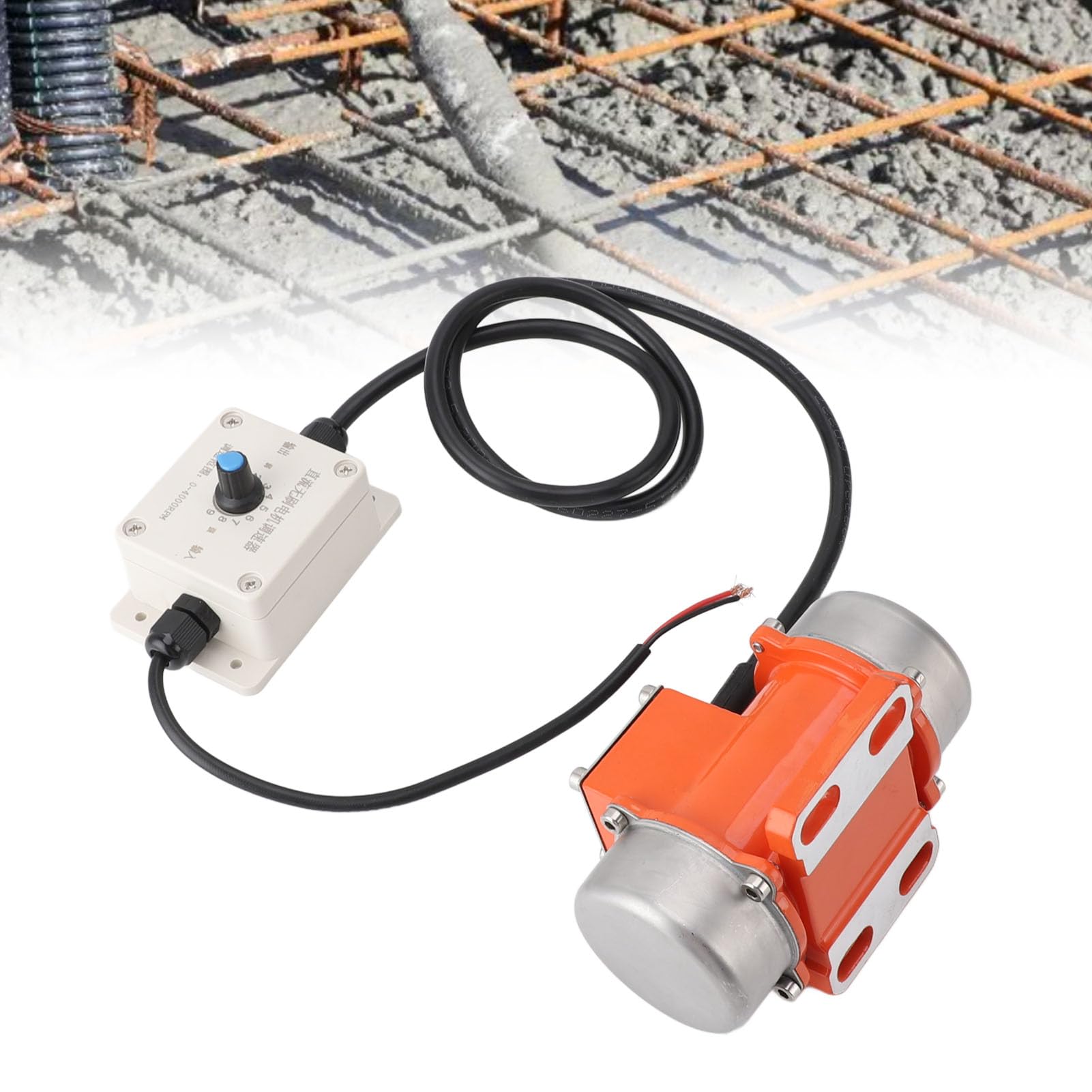 Motore di Vibrazione CC ， Motore di Vibrazione del Vibratore in Cemento con Controller di velocità DC 24 V Senza Spazzole IP65 IP65 Alluminio Motore Vibrante in Lega Elettrica