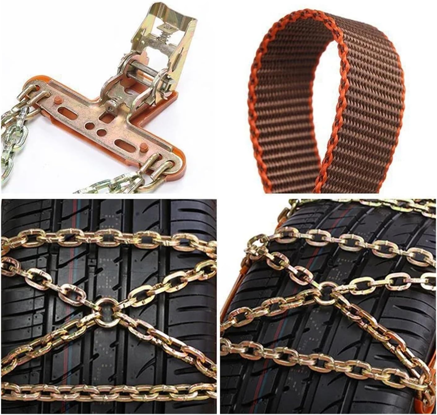 1Pcs Universal Steel Truck Car Wheels Tyre Tire Snow Chains Belt Winter Anti-skidChain Mud Road