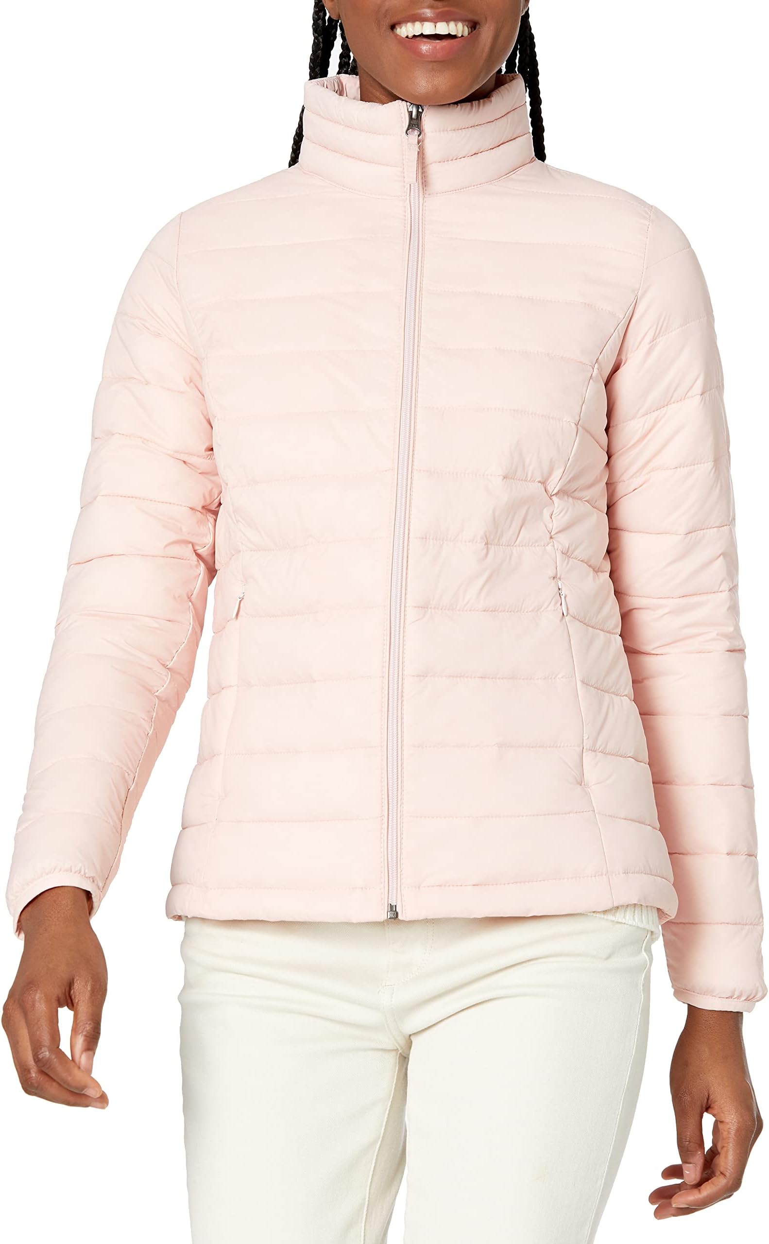 Amazon Essentials Women's Lightweight Long-Sleeve Water-Resistant Packable Puffer Jacket (Available in Plus Size)