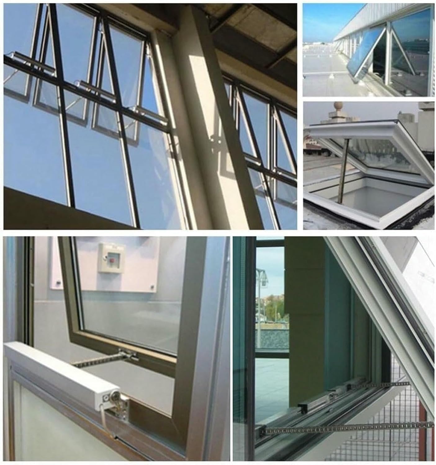 Electric Window Opener Actuator, Commercial Swing Door Closer,Automatic Chain Window Openers for Casement Windows Skylights Roof Vent-