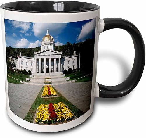 3dRose Danita Delimont – Capitol Edificios – State Capitol Edificio, Montpelier, Vermont, EE. UU. – us46 wbi0055 – Walter Bibikow – Tazas,