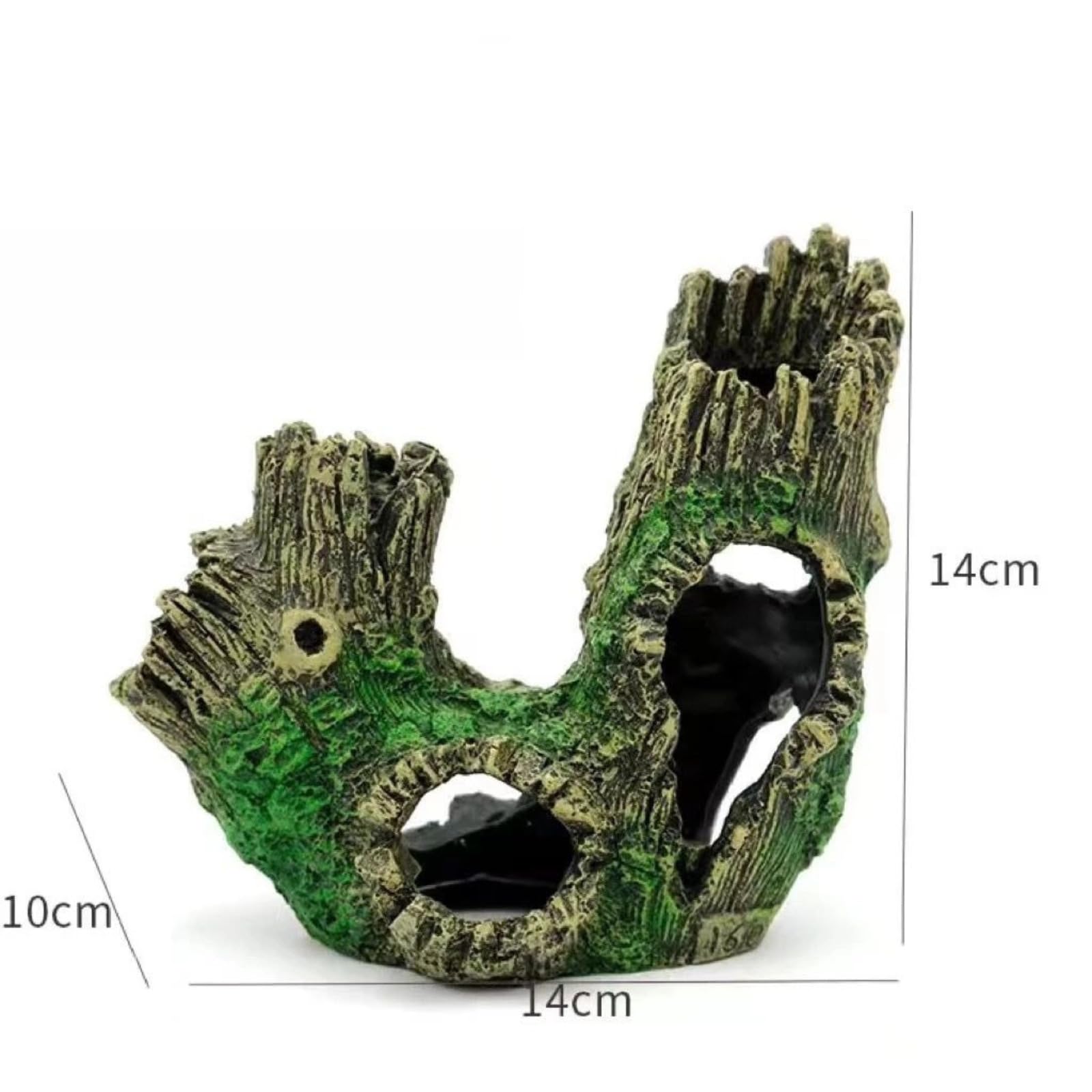 Aquascaping - Raíz de árbol de resina, 14 cm, adornos de decoración de acuario