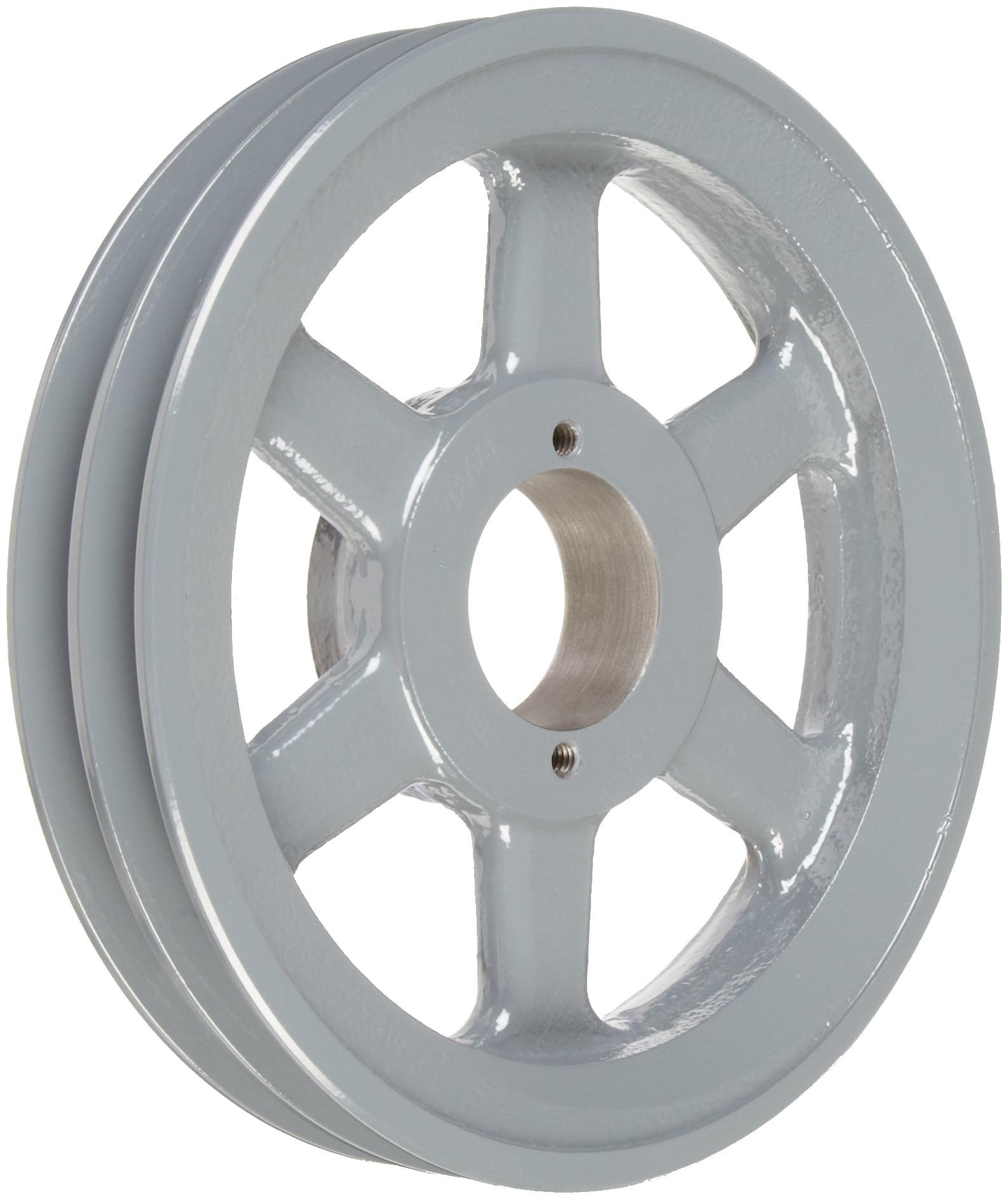 TB Woods 2AK74 FHP QT Bushed V-Belt Sheave, A Belt Section, 2 Grooves, QT Bushing required, Cast Iron, 7.25