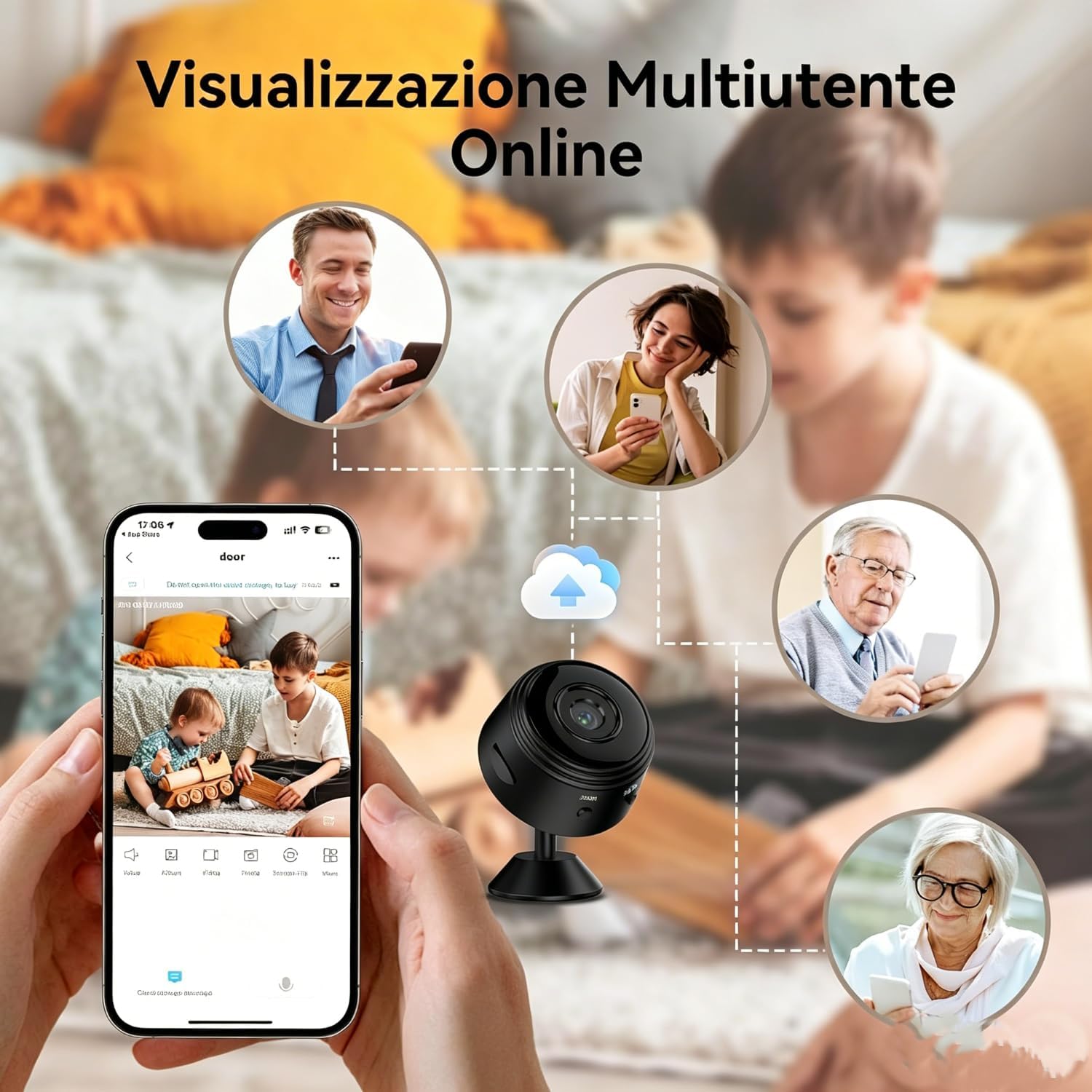 Hidden Camera Mini Security Camera, 1080P HD WiFi Home Indoor Outdoor Camera for Baby/Pet/Nanny, IP Camera Remote Viewing for Security with iOS,Android Phone APP, 2 Packs