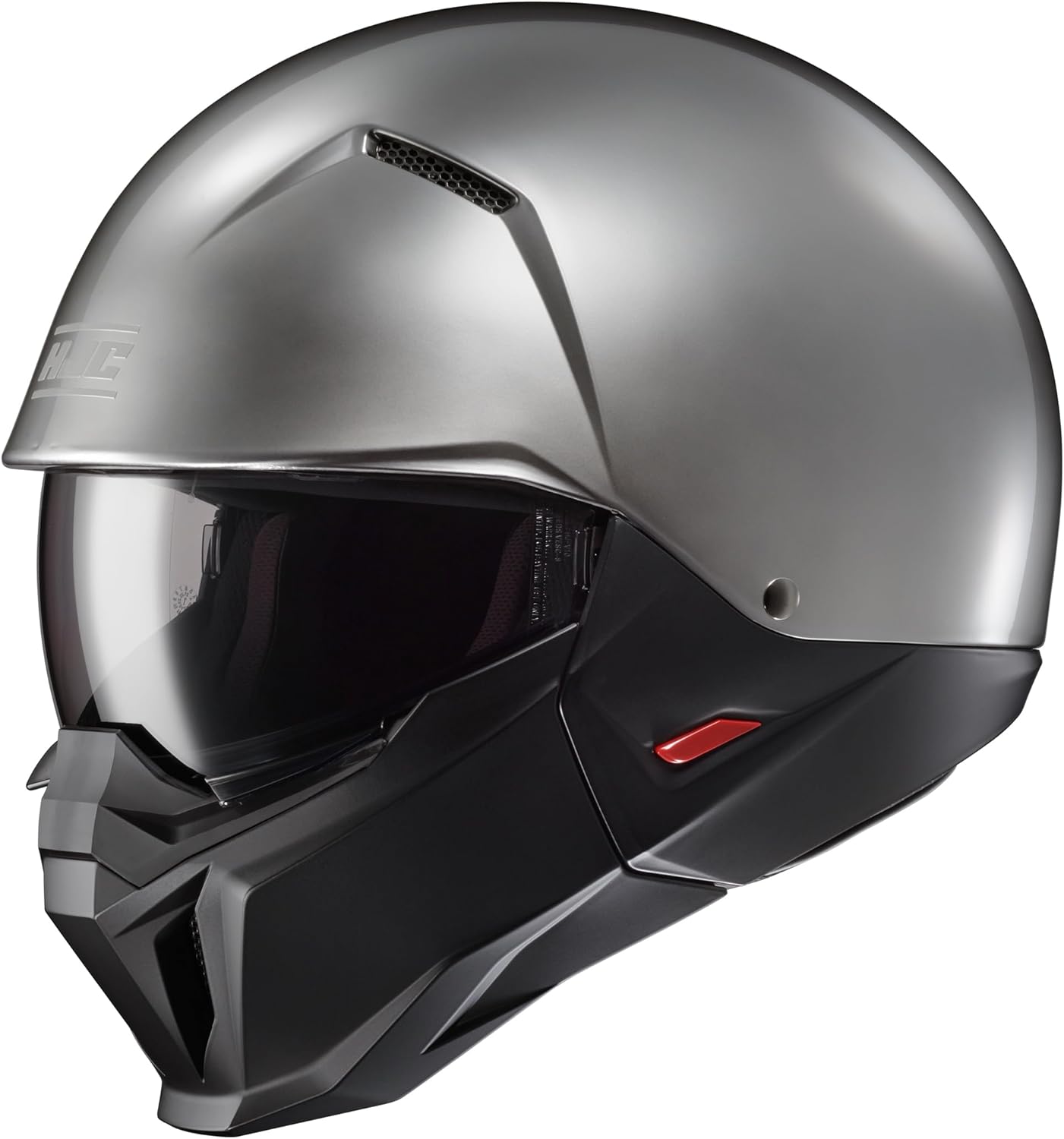HJC i20 Metal Natural Motorcycle Helmet, DOT Approved (Hyper Silver, Small)