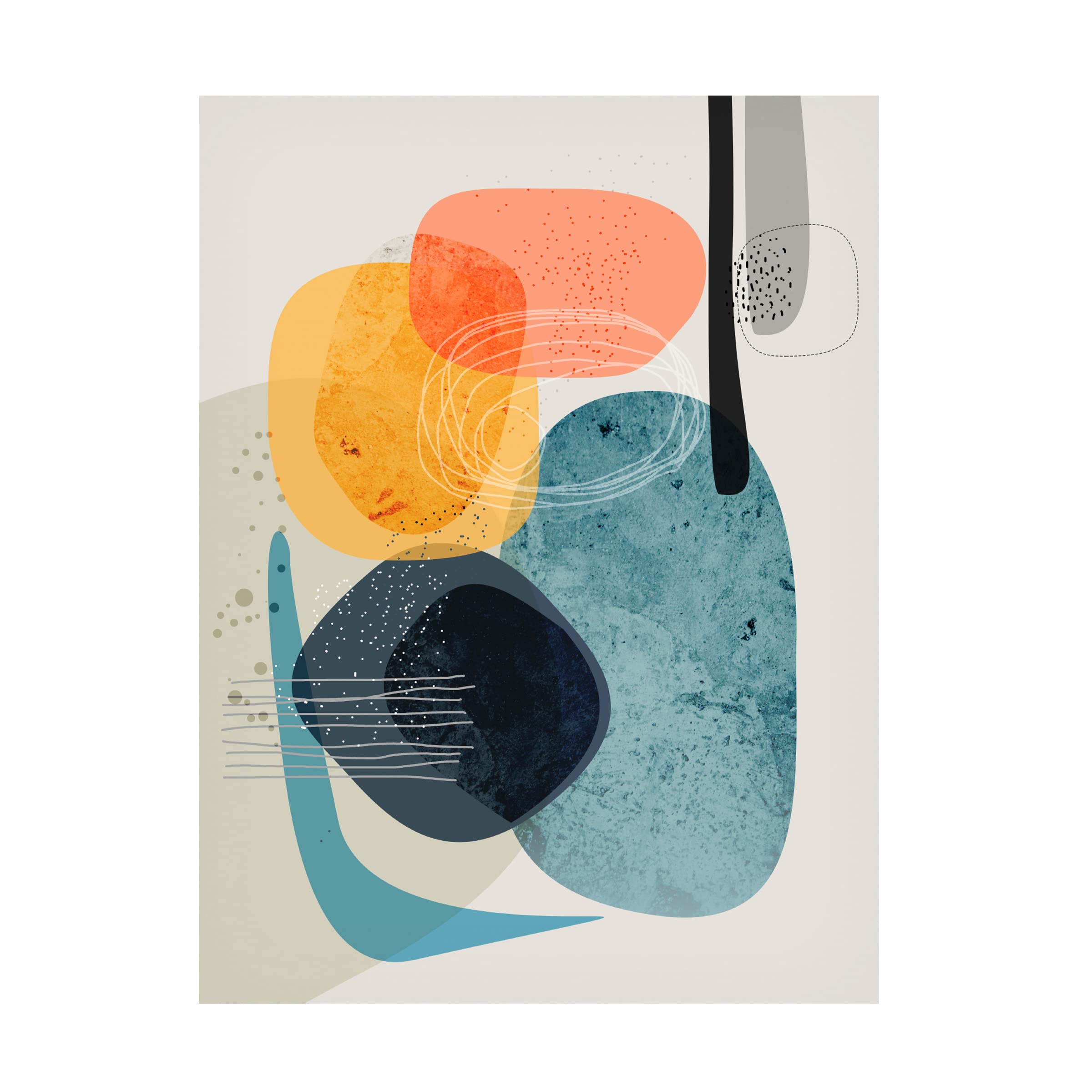 Trademark Fine Art 'Rocks Duo 2' Canvas Art by Ishita Banerjee