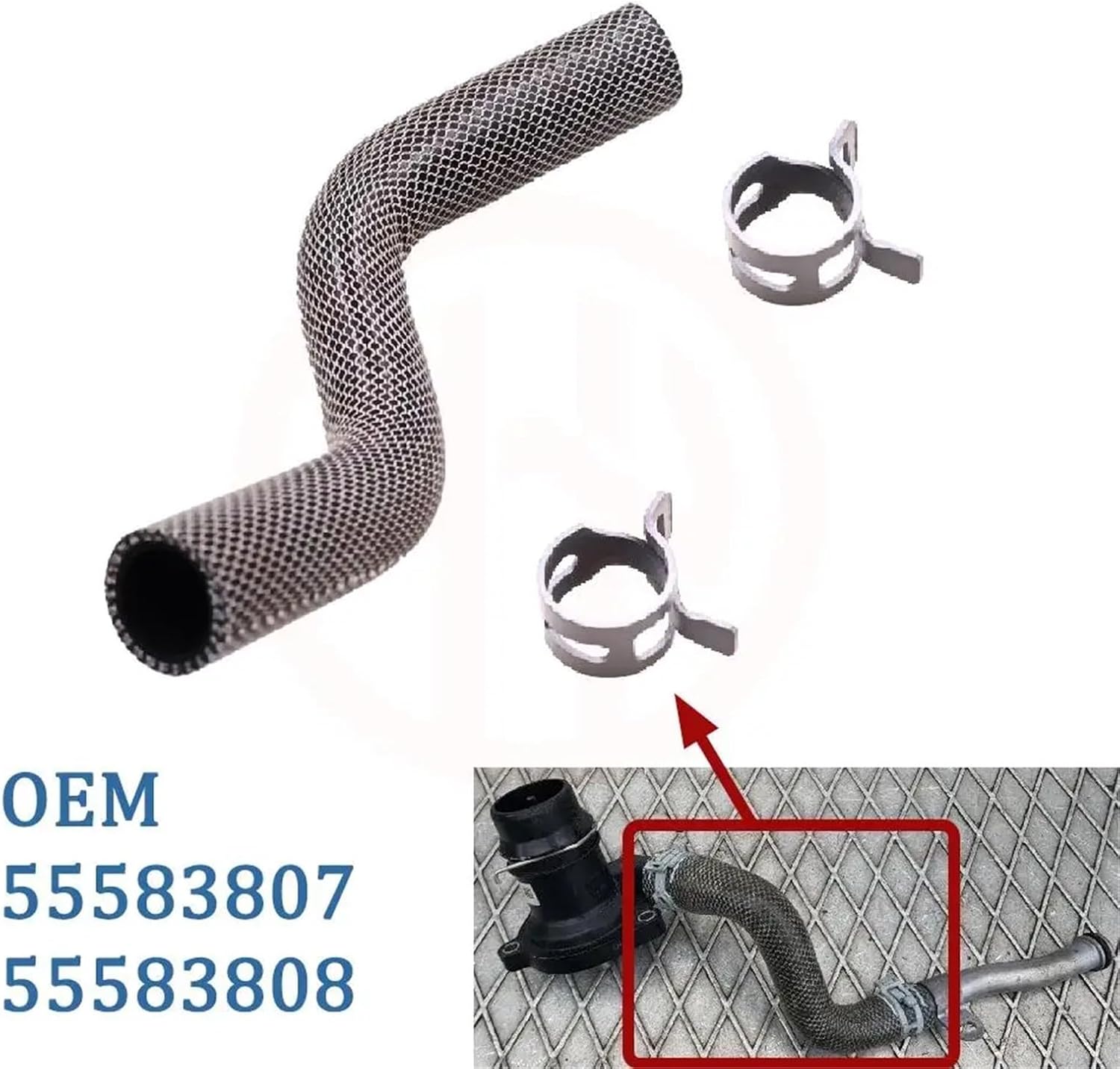 55593034 55579010 Aluminum Engine Coolant Thermostat Compatible with Cruze Limited Sonic Trax Buick Encore 1.4L 2011-2020(Pipe)