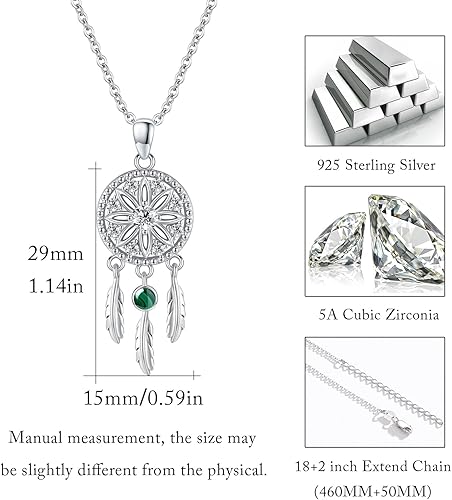 Miniatura 5 de XIXLES Collar de plata de ley 925 para mujer, chapado en oro blanco platino, collar con colgante de plata, joyería fina, regalos para mujer