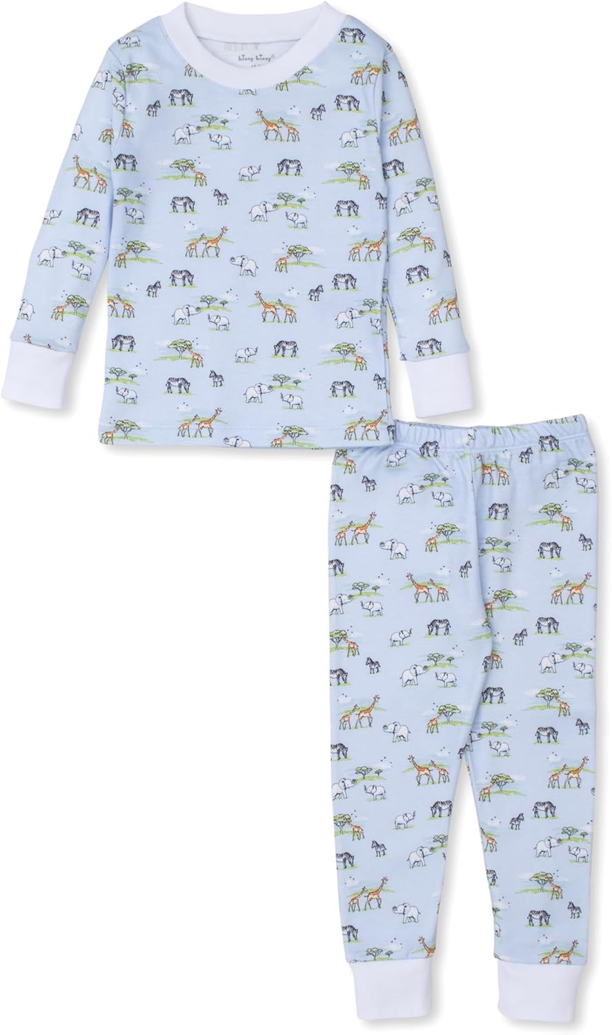 Kissy Kissy Baby Boys Infant Jungle Oasis Print Long Pajamas Set