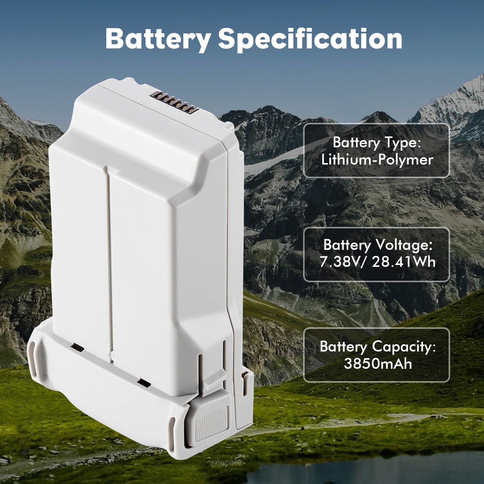Batería inteligente de vuelo Plus (paquete de 2) con Hub de carga bidireccional para DJI Mini 4 Pro/Mini3/Mini 3 Pro, 3850mAh 47 minutos de tiempo de vuelo 2025