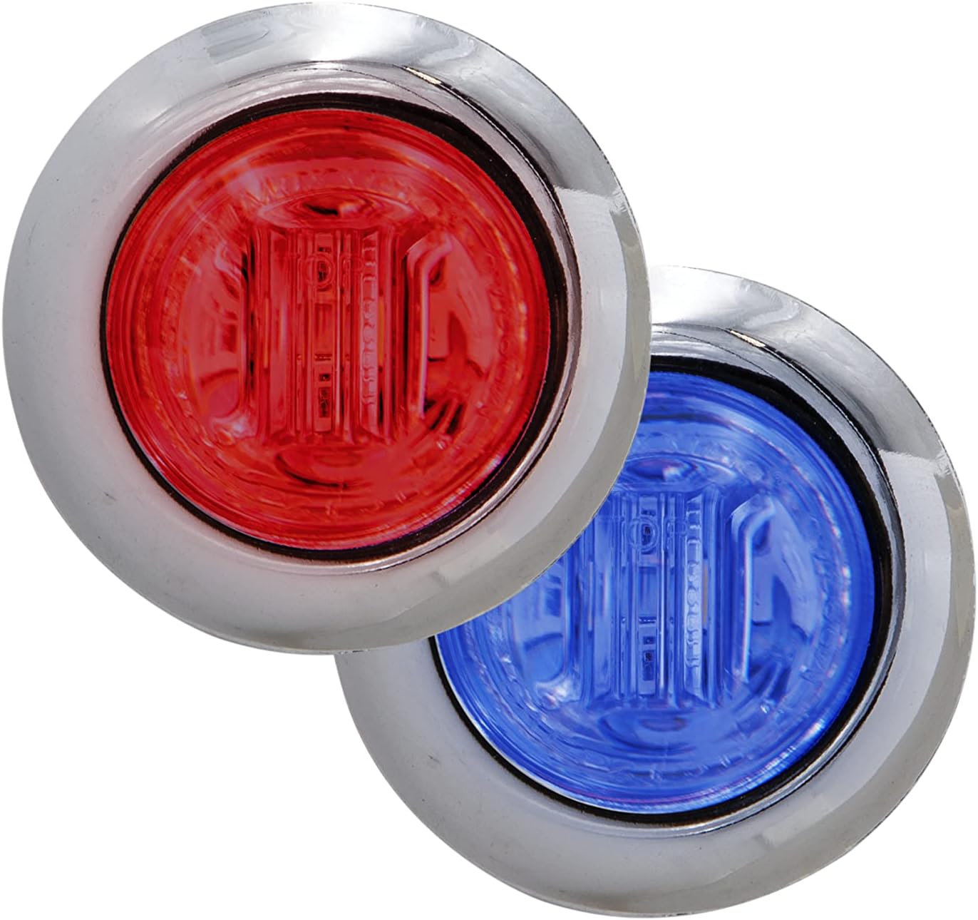 3/4" Round P2P3 CM Red with Blue Aux
