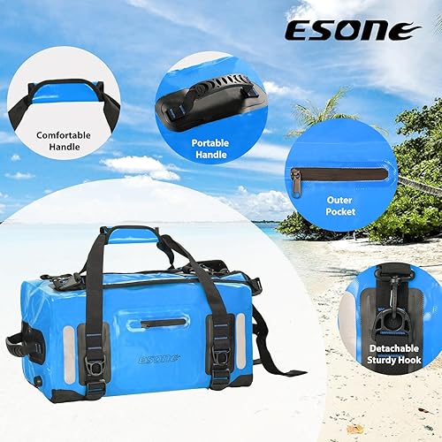 Miniatura 3 de ESONE Bolsas secas impermeable para hombresmujeres, bolsas secas para kayak, mochila impermeable para viajes, bolsa seca, mochila impermeable para