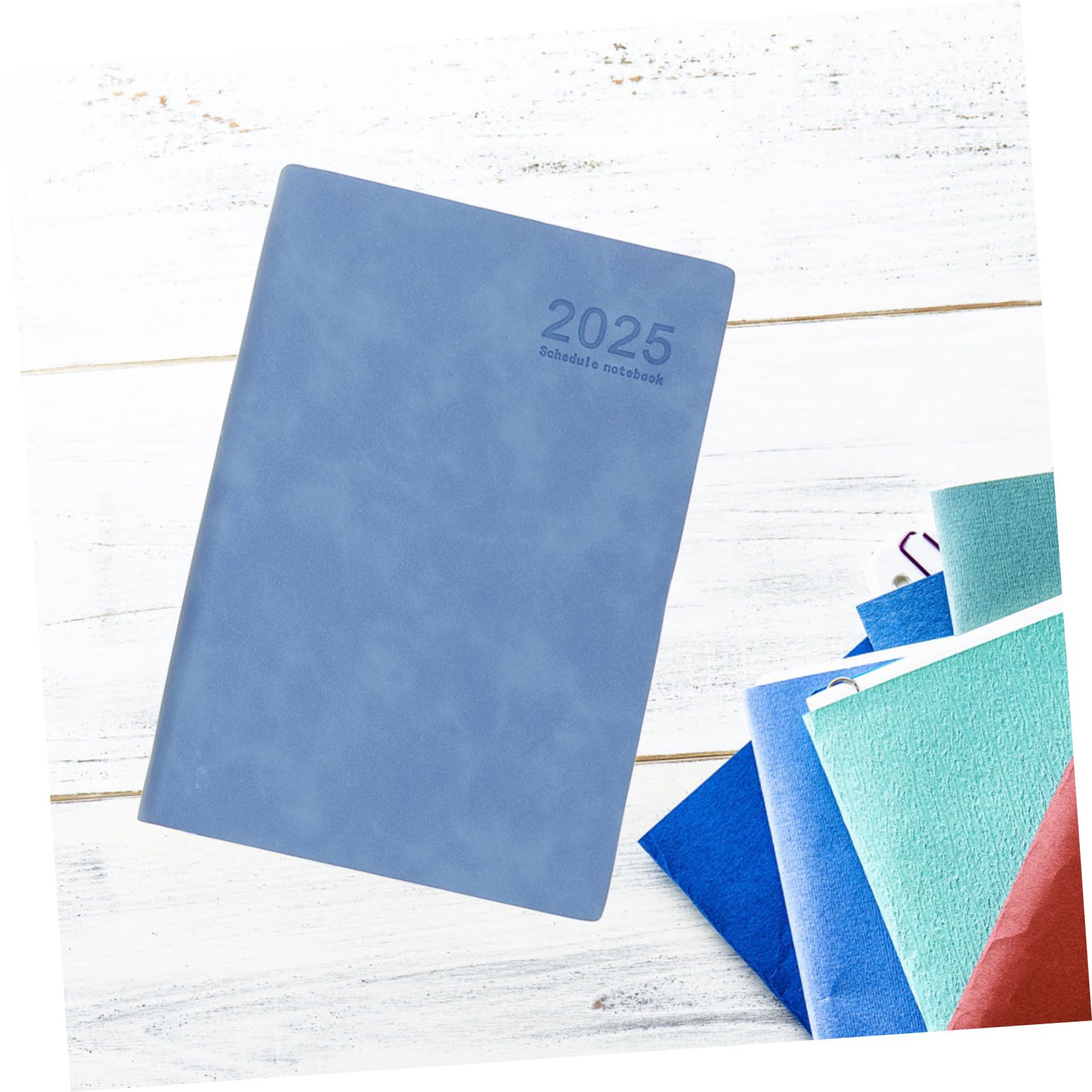Planner Giornaliero A5 3 Pezzi in Pu, Diario Datato per Scuola e Ufficio | Back To School Party, Calendario Mensile con Schede, Quaderno Spesso per Gestione del Obiettivi