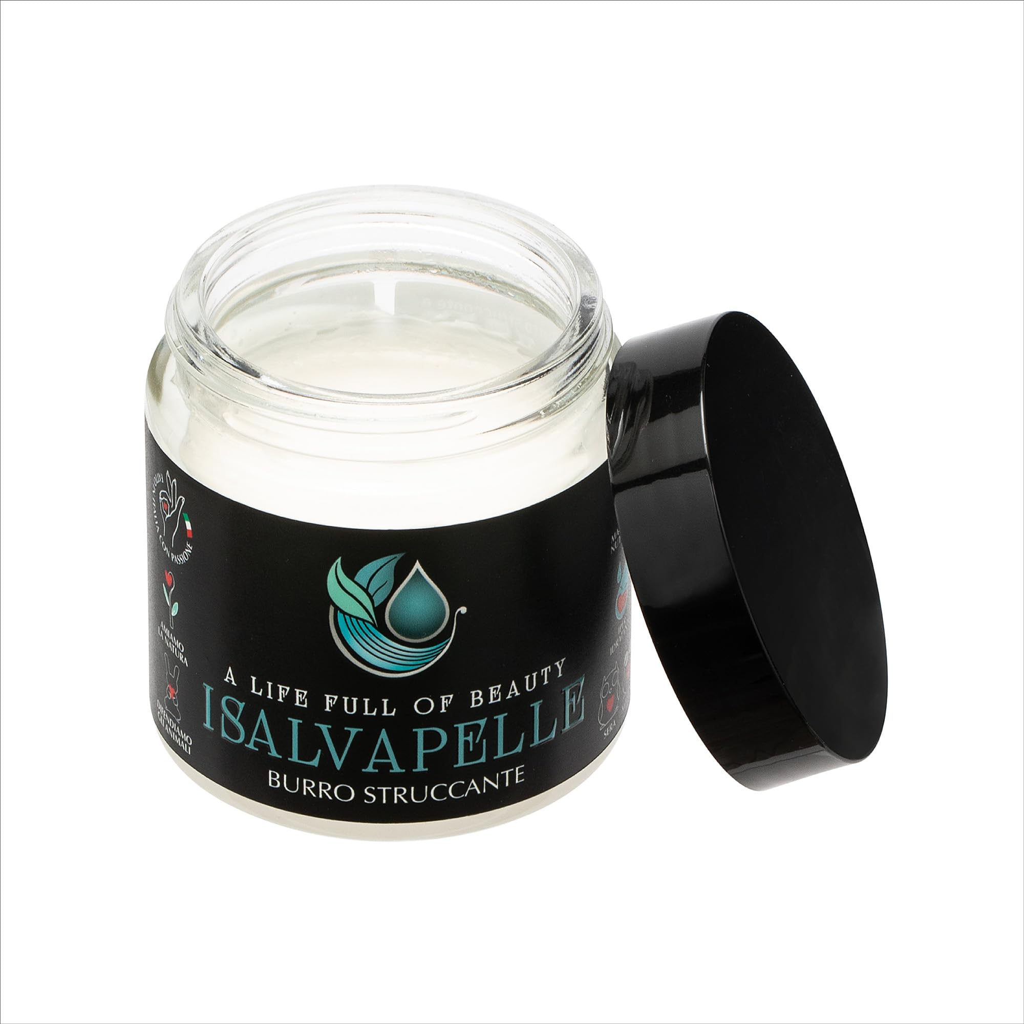 I Salvapelle Burro Struccante Viso e Occhi – Cleansing Balm 80 ml – Detergente Solido per Skincare Naturale Waterproof – Pulizia e Maschera Idratante 2 in 1 con Burro di Karité per Pelle Sensibile