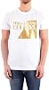 Versace Jeans Couture White 100% Cotton Oversized Split Foil Logo Short Sleeve T-Shirt