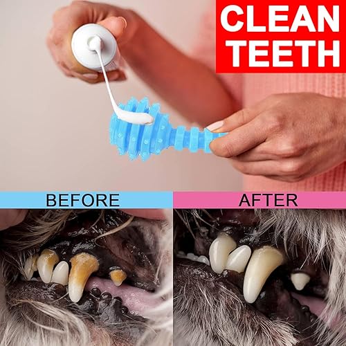 Miniatura 3 de Juguetes para cachorros, paquete de 6 juguetes masticables para cachorros, lindos juguetes azules para perros pequeños, juguetes de dentición para